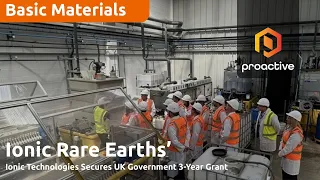 IONIC RARE EARTHS LIMITED Ionic Rare Earths wins major UK government funding