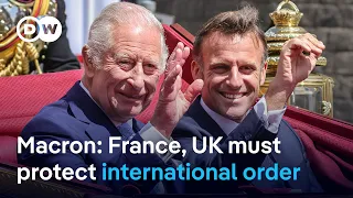 Macron in UK: &#39;We have to work together in order to defend an efficient multilateralism&#39; | DW News