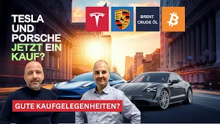 BITCOIN Korrekturen weiter kaufen? Tesla | Porsche | Bitcoin | Brent Crude Öl