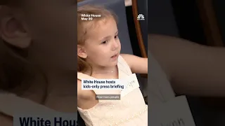 White House hosts kids-only press briefing