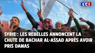 Syrie : les rebelles annoncent la chute de Bachar al-Assad après avoir pris Damas｜LCI