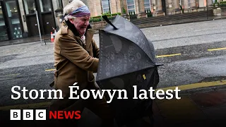 Storm Éowyn: Danger to life warnings as ‘once in a generation’ storm hits UK and Ireland | BBC News