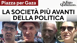 Corteo per Gaza, tra i manifestanti: &quot;Bisognava farlo prima, la società è più avanti della politica&quot;