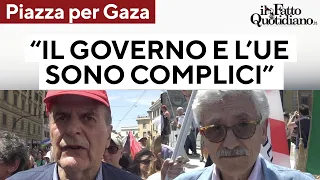 Piazza per Gaza, Bersani: &quot;Finalmente, è anche tardi&quot;. D&#39;Alema: &quot;Governo e Ue complici&quot;