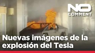 TR HOTEL NO COMMENT: Nuevas imágenes de la explosión del Tesla en el Hotel de Trump en Las Vegas