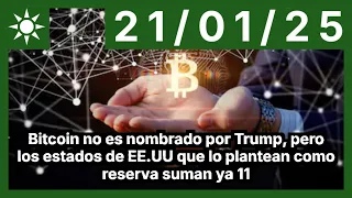 BITCOIN Bitcoin no es nombrado por Trump, pero los estados de EE.UU que lo plantean como reserva suman ya 11