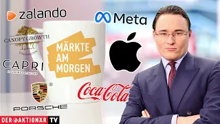 COCA-COLA CO. Märkte am Morgen: Apple, Meta, Porsche AG, Coca-Cola, Zalando, Canopy Growth, Capri Holdings