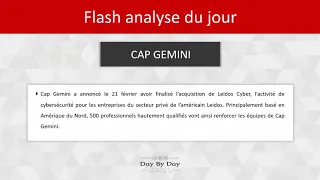 LEIDOS HOLDINGS INC. CAP GEMINI : rachat du spécialiste de la cybersécurité Leidos