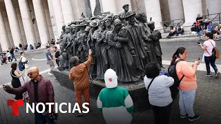 COBRA RESOURCES ORD 1P El monumento a los migrantes de la plaza San Pedro cobra especial relevancia | Noticias Telemundo