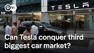 TESLA INC. Tesla opens first showroom in India | DW News