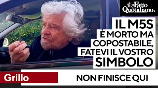 Grillo: &quot;Il M5S è morto ma compostabile. Fatevi il vostro simbolo&quot;