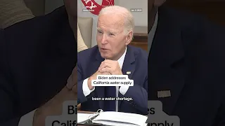 Biden addresses California water supply