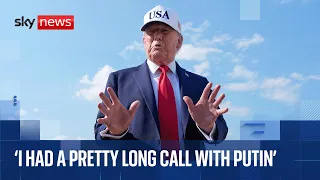 Donald Trump: &#39;I had a pretty long call with Putin, and we talked about a lot of things&#39;