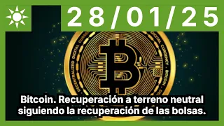 BITCOIN Bitcoin. Recuperación a terreno neutral siguiendo la recuperación de las bolsas.