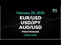 EUR/USD, USD/JPY, AUD/USD Price Forecast Today: Euro, Yen, Dollar Technical Analysis (February 25)