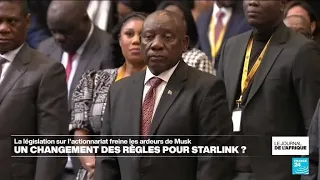 STARLINK Un changement de règles pour Starlink ? Le débat bat son plein en Afrique du Sud • FRANCE 24
