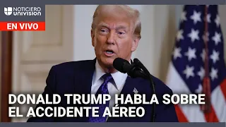 AMERICAN AIRLINES GRP Donald Trump habla sobre la colisión de avión de American Airlines y helicóptero militar