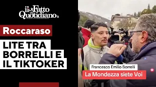 Roccaraso, lite tra il deputato Borrelli e il tiktoker Sansone: &quot;Vergognatevi&quot;. &quot;Mi devi le scuse&quot;