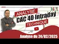 CAC 40   Point Matinal du 24-02-2025 par boursikoter