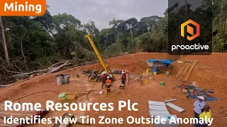 ROME RESOURCES ORD 0.1P Rome Resources uncovers new tin zone at Bisie North project in DRC