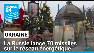 La Russsie lance 70 missiles sur le réseau énergétique ukrainien le jour de Noël • FRANCE 24