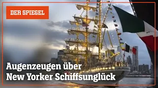 UBER INC. Schiffsunglück in New York: Augenzeuge über die Havarie an der Brooklyn Bridge | DER SPIEGEL