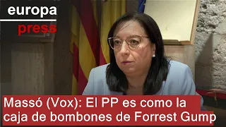 Massó (Vox): &quot;El PP es como la caja de bombones de Forrest Gump, no sabes cuál te va a tocar&quot;