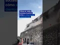 Así se derrumbó el techo de un monumento histórico en China