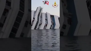 COSTA CONCORDIA, 13 ANNI FA IL DISASTRO: LE IMMAGINI TERRIFICANTI DEI VIGILI DEL FUOCO #shorts #news