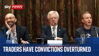Traders jailed for interest rate rigging have convictions overturned | News conference