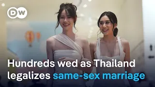 Same-sex marriage law takes effect in Thailand | DW News