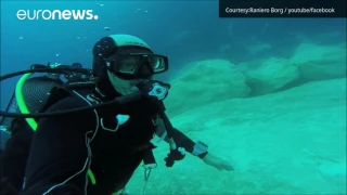 AZURE HOLDING GROUP CORP AZRH Watch: Malta's  Azure Window underwater