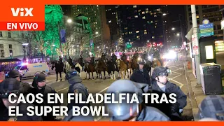 Caos en Filadelfia tras victoria de los Eagles en el Super Bowl | La Voz de la Mañana