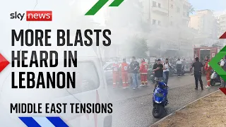 CRAWFORD & COMPANY Sky&#39;s Alex Crawford reports from Beirut as more blasts heard in Lebanon