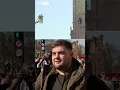 REACT GRP. ORD 12.5P - Big Ben: People react to man who scaled tower with Palestinian flag