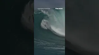 ICONIC TERRIFYING TUMBLE: Pro surfer wipes out on iconic wave in Hawaii.