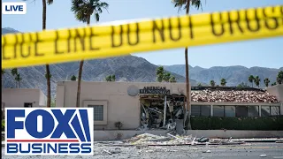 Officials hold a press briefing on the Palm Springs explosion