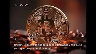 BITCOIN Bitcoin. El miedo se apodera de los mercados y eso suele ser signo de que la caída termina.