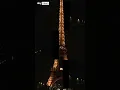 Eiffel Tower goes dark for Pope