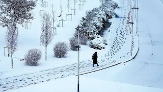 Schneefall in der Osttürkei schafft postkartenreife Landschaften