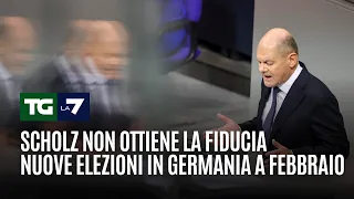 Scholz non ottiene la fiducia nuove elezioni in Germania a febbraio