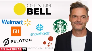 STARBUCKS CORP. Opening Bell: Snowflake, Walmart, Peloton, Bavarian Nordic, Alphabet, Starbucks, Xiaomi