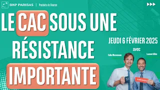 CAC40 INDEX Le CAC sous une résistance importante - 100% Marchés - matin - 06/02/2025