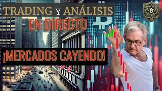 LOS MERCADOS SIGUEN CAYENDO DESPUÉS DE POWELL ¿HAY OPORTUNIDADES? | TRADING ACCIONES Y CRIPTOS