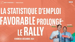 RALLY La statistique d’emploi favorable prolonge le rally - 100% Marchés - soir - 06/12/2024