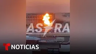Así fue el ataque de un presunto dron ucraniano a una instalación rusa a 300 millas de distancia