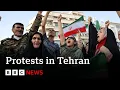 Protests in Tehran after US strikes on Iranian nuclear sites | BBC News