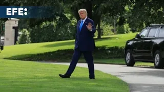Trump regresa a Escocia entre protestas, tensión política y un fuerte operativo policial