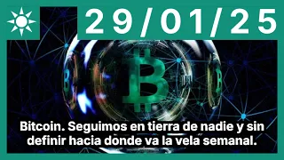 BITCOIN Bitcoin. Seguimos en tierra de nadie y sin definir hacia donde va la vela semanal.