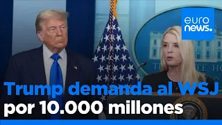 Trump demanda al &#39;Wall Street Journal&#39; por 10.000 millones por la carta vinculada a Jeffrey Epstein